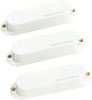 Seymour Duncan AS-1s Blackouts Singles, Set of 3 Pickups (Neck/Mid/Bridge) for Strat, White