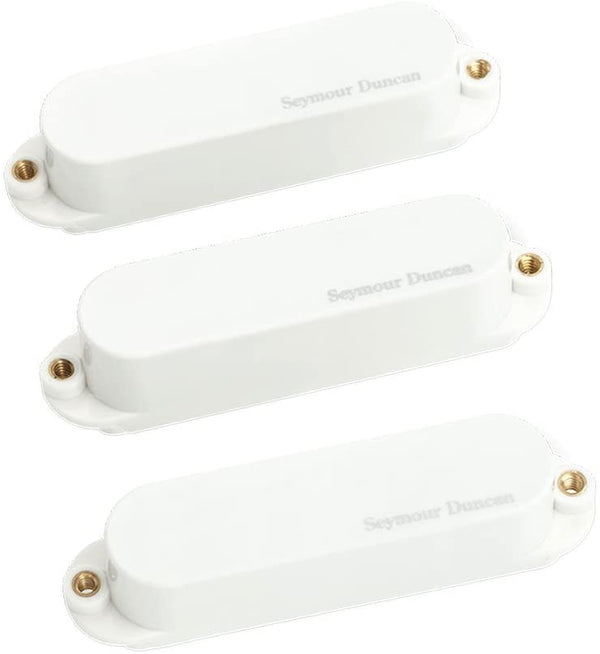 Seymour Duncan AS-1s Blackouts Singles, Set of 3 Pickups (Neck/Mid/Bridge) for Strat, White