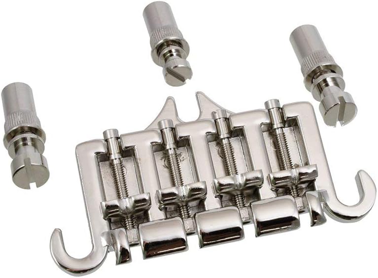 Allparts 3-Point Bass Bridge for Vintage Gibson Epiphone Guitar, NICKEL