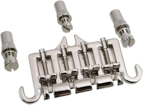 Allparts 3-Point Bass Bridge for Vintage Gibson Epiphone Guitar, NICKEL