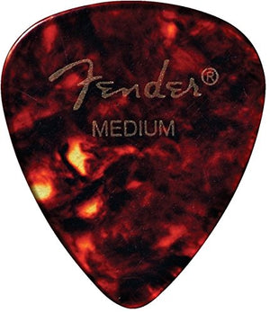 Fender 451 Classic Celluloid Guitar Picks, SHELL - HEAVY, 12-Pack (Dozen)