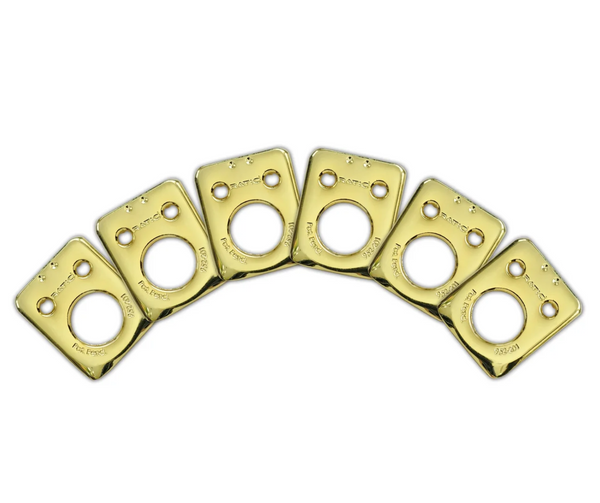 Graph Tech InvisoMatch Ratio Tuner Mounting Plates for Fender 2-Pin Hole - GOLD