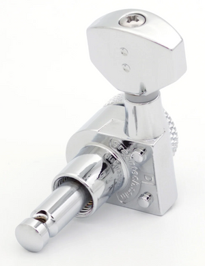 Graph Tech Ratio 6-In-Line Locking Staggered Tuners Set - CHROME, PRL-9721-C0