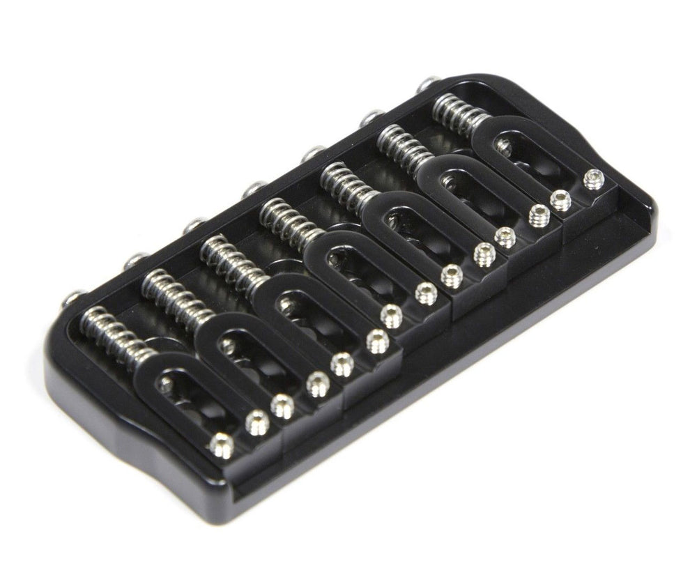 Hipshot 41075B 7-String Hardtail Fixed Electric Guitar Bridge .175" - BLACK