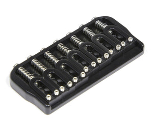 Hipshot 7-String LEFT-HANDED Hardtail Fixed Electric Guitar Bridge .125" - BLACK