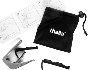 Thalia Deluxe Series Guitar Capo - White Pearl Waves, Chrome