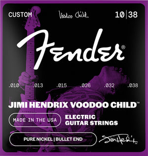 Fender Jimi Hendrix Voodoo Child BULLET-END NICKEL Electric Guitar Strings 10-38