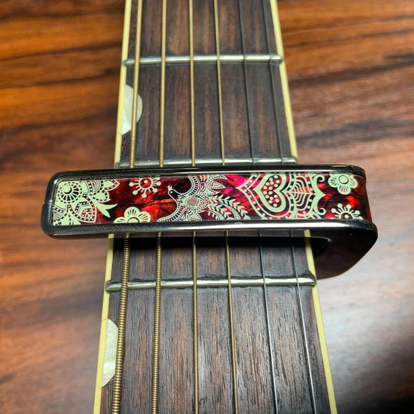 Thalia Deluxe Series Guitar Capo - Crimson Phoenix, Black Chrome