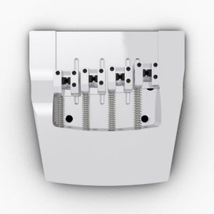 Hipshot Rickenbacker 4-String BRASS Replacement Bridge, Chrome