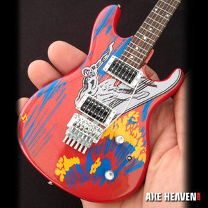 AXE HEAVEN Joe Satriani Signature Silver Surfer MINIATURE Guitar Display Gift