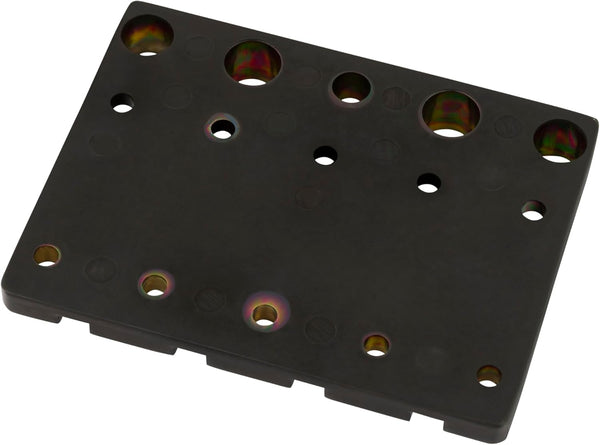 Genuine Fender HiMass 4-String Bass Bridge with Zinc Saddles, BLACK