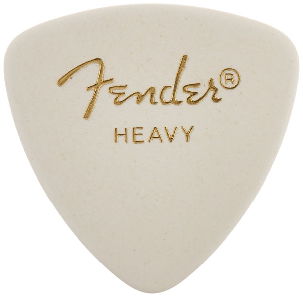 Fender 346 Classic Celluloid Guitar Picks - WHITE - HEAVY - 12-Pack (1 Dozen)