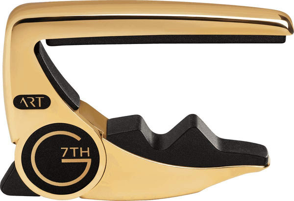 G7th Performance 3 Guitar Capo with ART, Steel String, GOLD