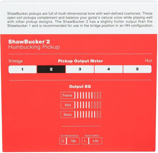 Genuine Fender ShawBucker 2 Humbucking Guitar Pickup - ZEBRA, Bridge or Neck