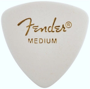 Fender 346 Classic Celluloid Guitar Picks - WHITE - MEDIUM - 72-Pack (1/2 Gross)