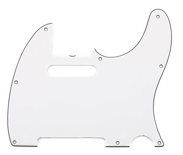 Genuine Fender Pure Vintage '64 Tele Guitar Pickguard, 8-Hole, Eggshell White