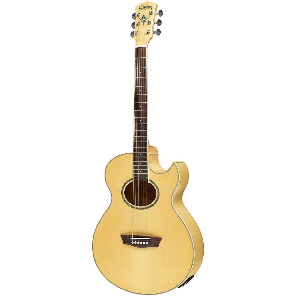 Wahsburn EA20 Festival Series Florentine Acoustic-Electric Guitar - NATURAL