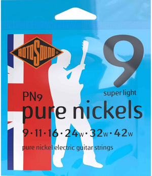 Rotosound PN9 Pure Nickel Super Light Electric Guitar Strings (9-42)