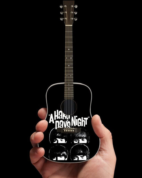 AXE HEAVEN Licensed Fab Four, A Hard Day's Night Tribute Miniature Guitar Display Gift