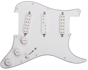 SEYMOUR DUNCAN Everything Axe Prewired/Loaded WHITE Pickguard for Strat