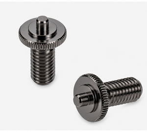 Schaller Germany M8 Height Adjustment Screws for STM Roller Bridge, RUTHENIUM