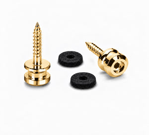 Genuine Schaller Germany S-Lock Straplock Replacement Buttons Pair, GOLD