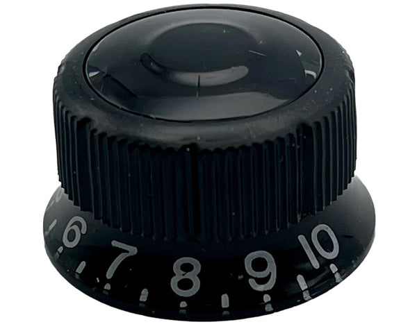 Ibanez 4KB3XA0010 Sure Grip III Black Volume/Tone Guitar Control Knob, 6mm