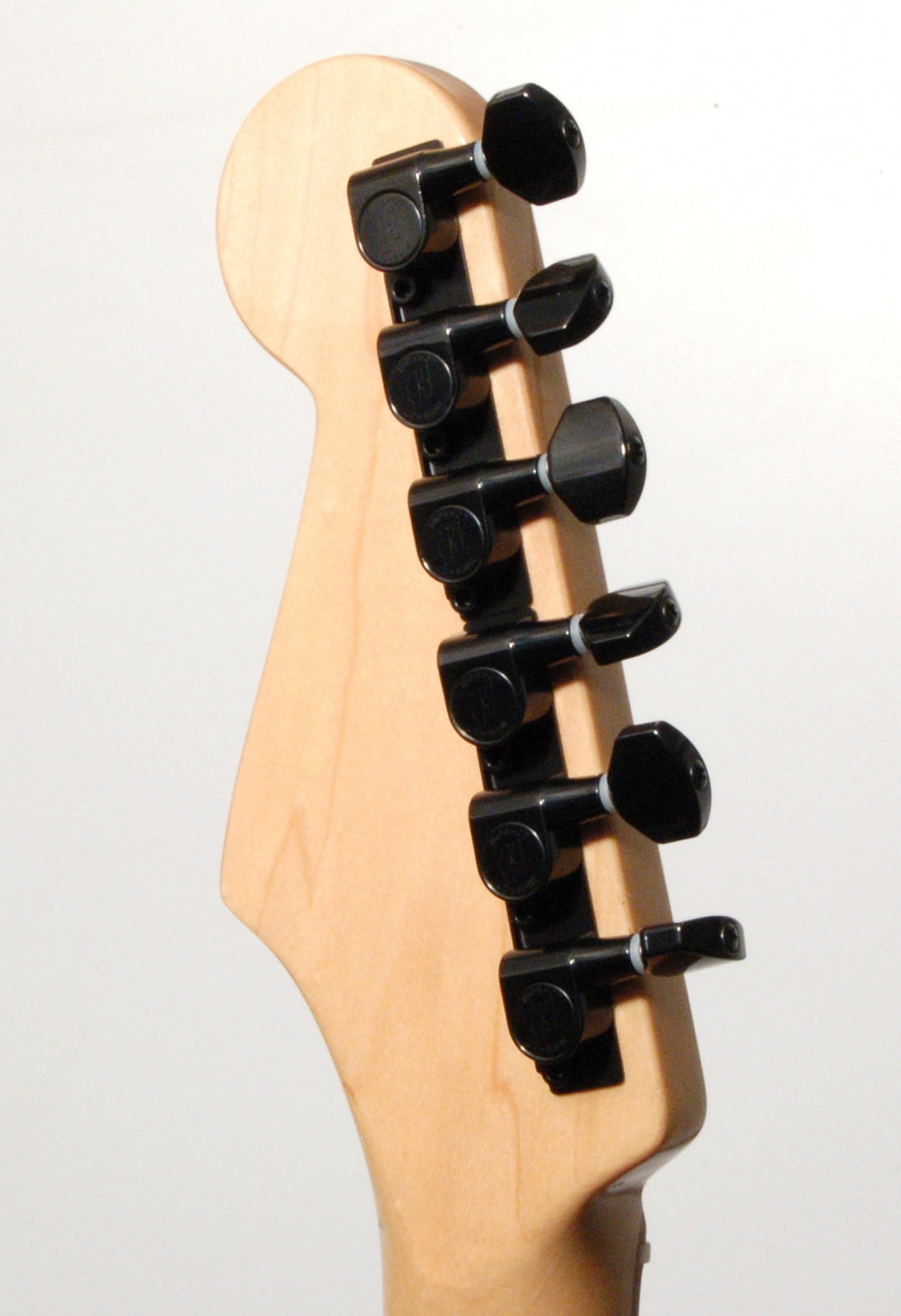 Hipshot BLACK 6-In-Line Non-Staggered Closed-Gear Guitar Machines Tuners w/ UMP