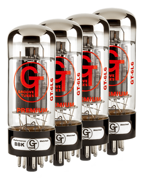 Groove Tubes Gold Series GT-6L6-S Matched Power Tubes Medium 4-7 GT QUARTET
