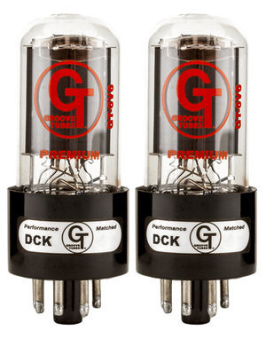 Groove Tubes Gold GT-6V6-S Matched Power Tubes Medium (4-7 GT Rating) DUET/PAIR