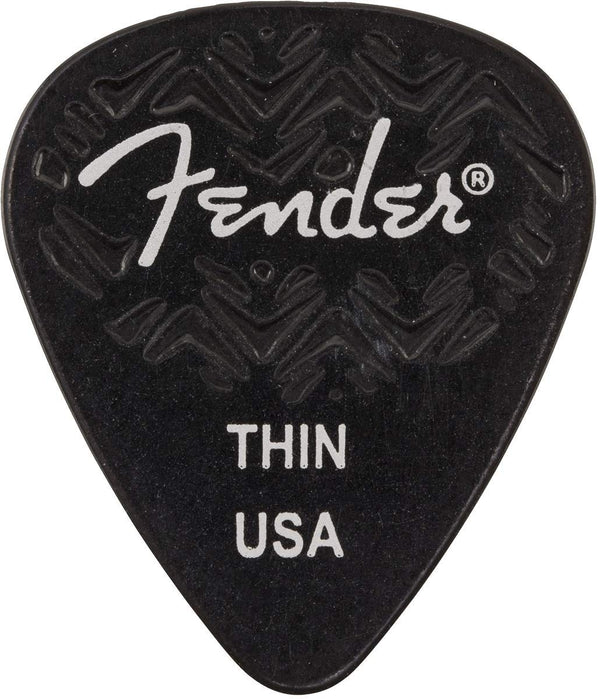 Genuine Fender Wavelength 351 Guitar Picks (6 Pack) THIN, BLACK