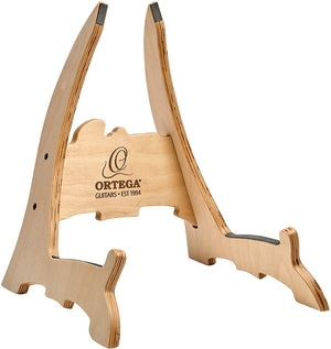 Ortega Guitars Wooden Guitar Stand, Natural Bright