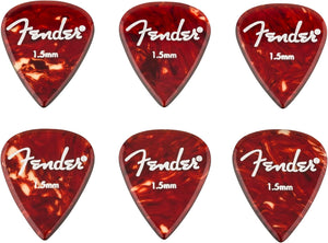 Genuine Fender Aero Acrylic Guitar Picks, 6-count, 1.5mm