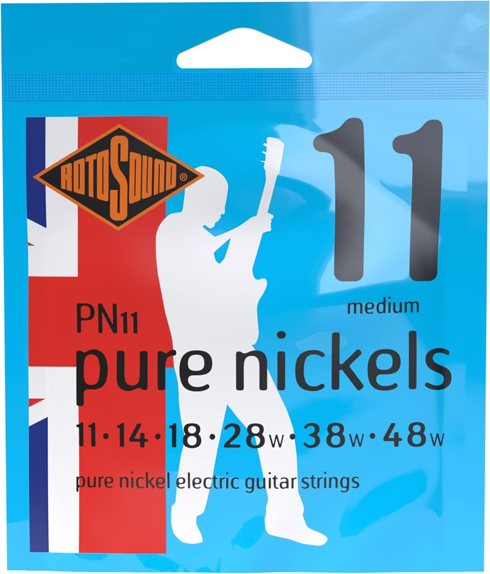 Rotosound PN11 Pure Nickel Medium Electric Guitar Strings (11-48)