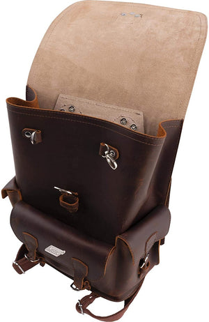 Gretsch Guitars Limited Edition Genuine Leather Backpack, Brown, 922-4527-100
