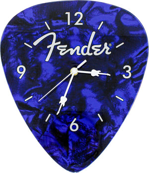 Fender Guitars Pick Wall Clock, Home/Office Musician Gift, Blue