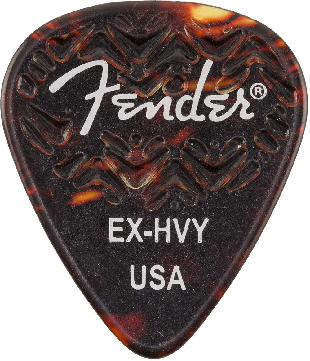 Genuine Fender Wavelength 351 Guitar Picks (6 PACK) EXTRA HEAVY, SHELL