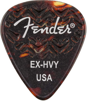 Genuine Fender Wavelength 351 Guitar Picks (6 PACK) EXTRA HEAVY, SHELL