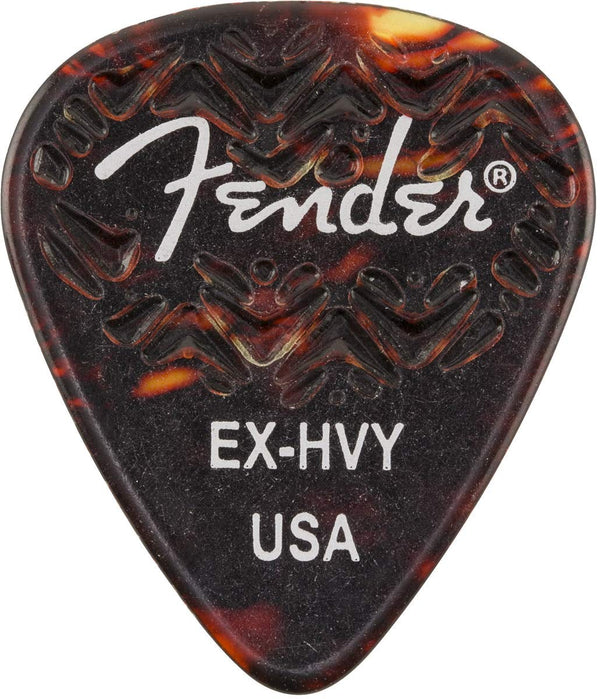Genuine Fender Wavelength 351 Guitar Picks (6 PACK) EXTRA HEAVY, SHELL