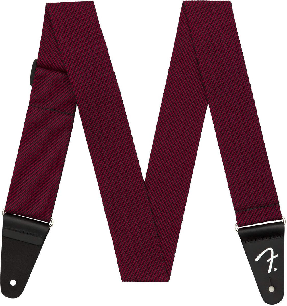 Genuine Fender 2" Modern Tweed Guitar Strap - Black / Red - 099-1445-406