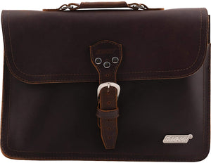 Gretsch Guitars Limited Edition Genuine Leather Laptop Bag, Brown, 922-4552-100