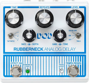 DigiTech DOD Rubberneck Analog Delay Guitar Stomp Box Effect Pedal w/ Tap Tempo