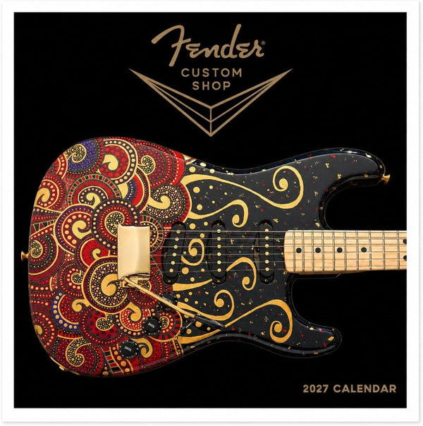 Genuine Fender Guitars 2027 Custom Shop Calendar Gift