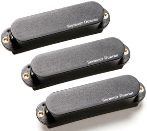 Seymour Duncan AS-1s Blackouts Singles, Set of 3 Pickups (Neck/Mid/Bridge) for Strat, Black