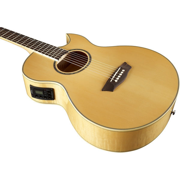 Wahsburn EA20 Festival Series Florentine Acoustic-Electric Guitar - NATURAL