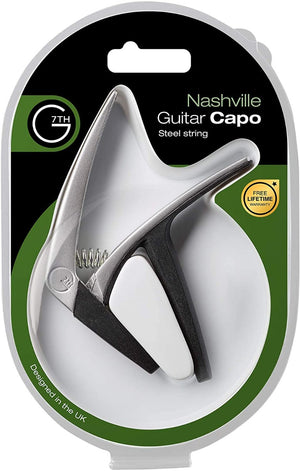 G7th Nashville 6-String Guitar Capo, Steel String, SILVER