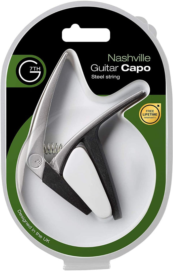G7th Nashville 6-String Guitar Capo, Steel String, SILVER