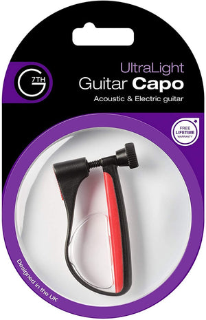 G7th UltraLight Acoustic/Electric Guitar Capo, Red