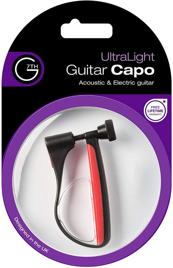 G7th UltraLight Acoustic/Electric Guitar Capo, Red