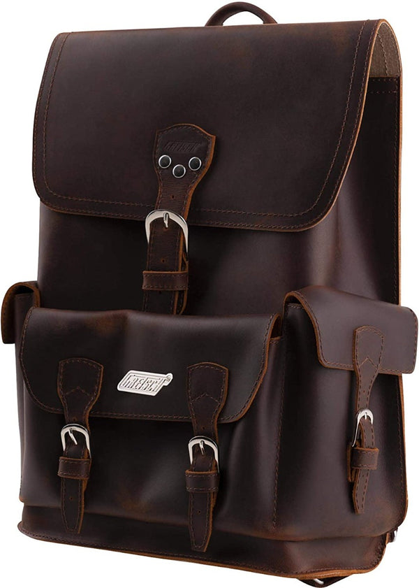 Gretsch Guitars Limited Edition Genuine Leather Backpack, Brown, 922-4527-100